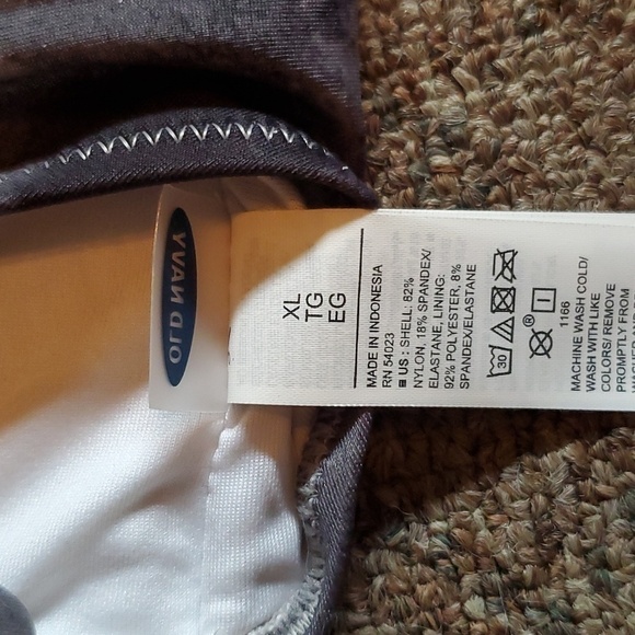 Old Navy Grey Tie Dye Bandeau Bikini Set XL - Picture 5 of 14